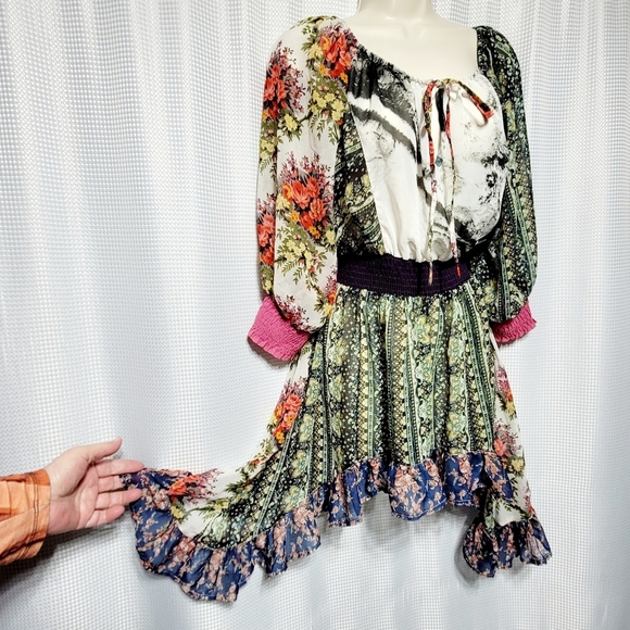 Shop Therapy Whimsi Fairycore Pheasant Dress Women's (S/M) - Picture 2 of 8